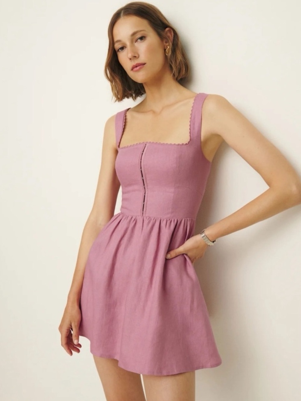 Reformation Sheri Linen Dress 4